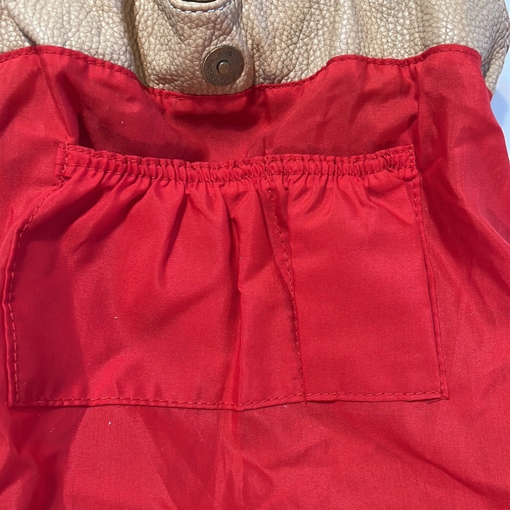 Vintage Y2K Red by Marc Ecko Tan Shoulder Bag Handbag Purse Faux Leather - Picture 8 of 9